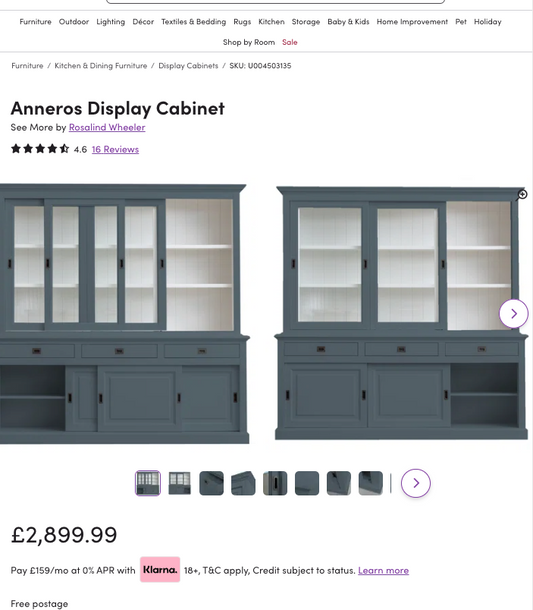 WFC015 WAYFAIR CLEARANCE PALLET - RETAIL VALUE £2899.99