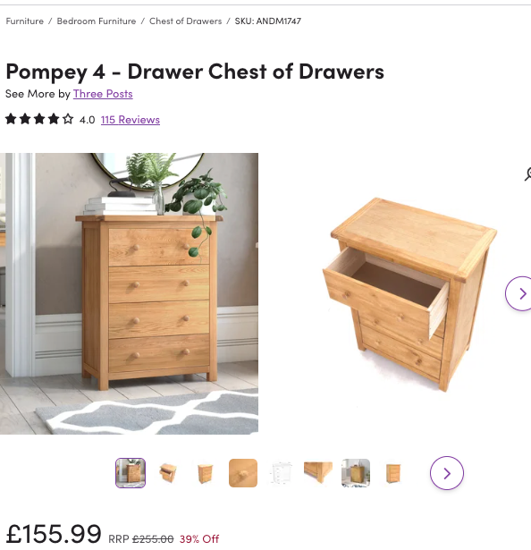 WWP108 WAYFAIR CLEARANCE PALLET - RETAIL VALUE £1509.47