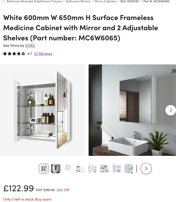 WWP110 WAYFAIR CLEARANCE PALLET - RETAIL VALUE £1531.78